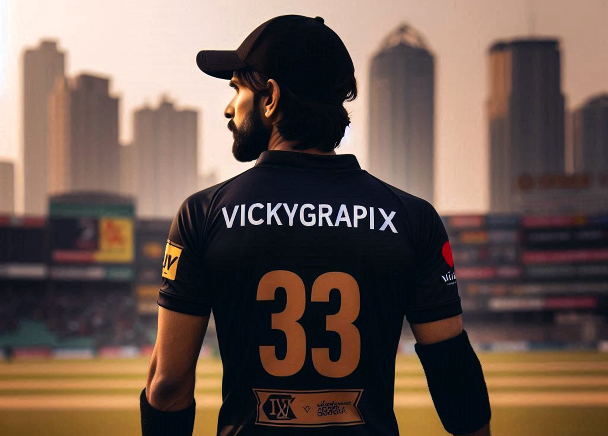 vickygraphix cricketer batter batsman